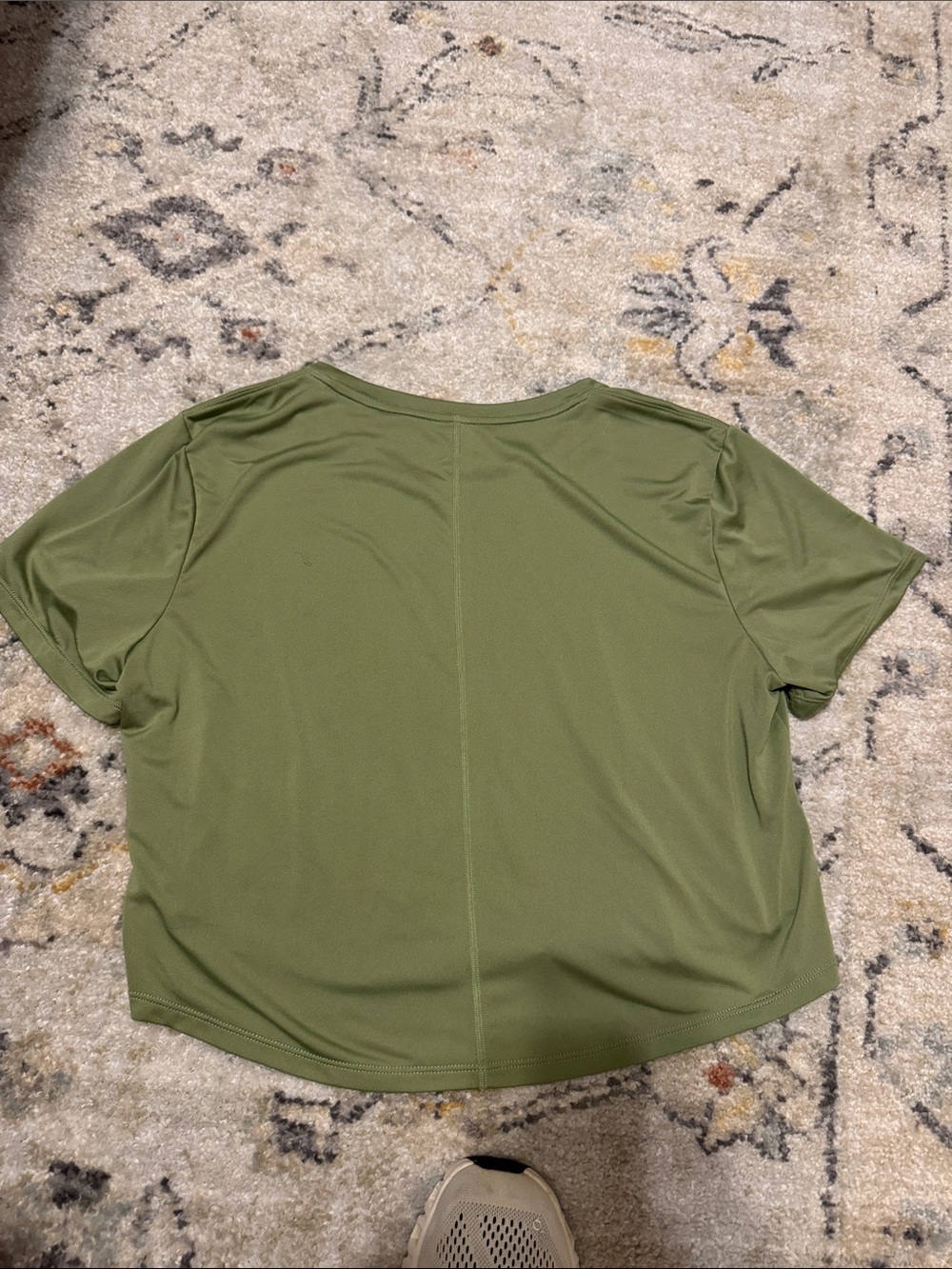 Nike Olive Green Short Sleeve Dri-FIT Top - Picture 3 of 3